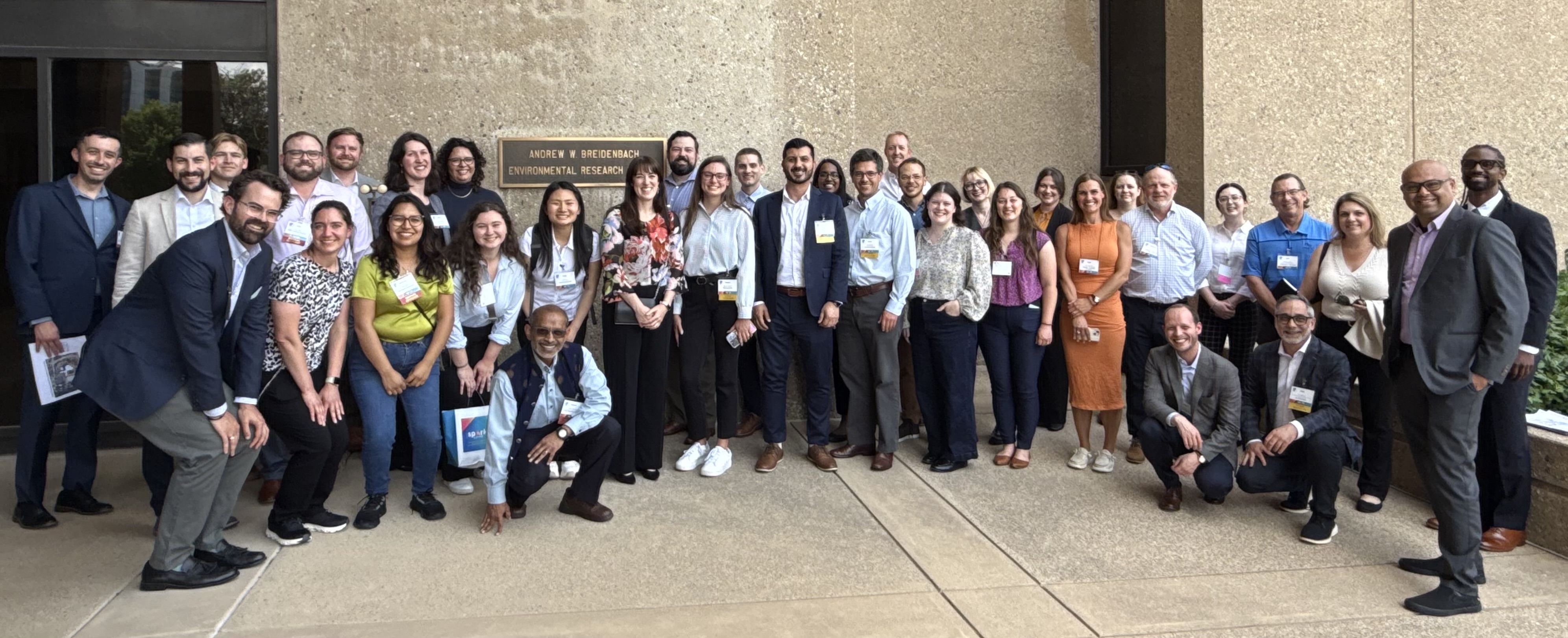 Spark Summit Participants Outside EPA Building in Cincinnati, OH