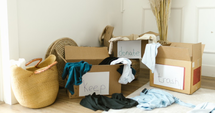 four box method for organizing home
