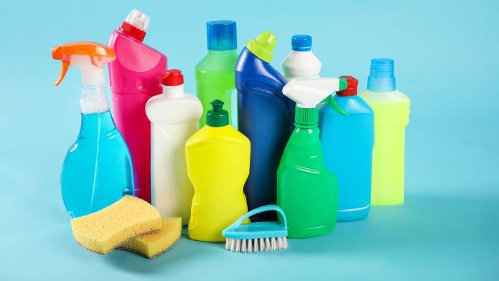 a selection of cleaning products