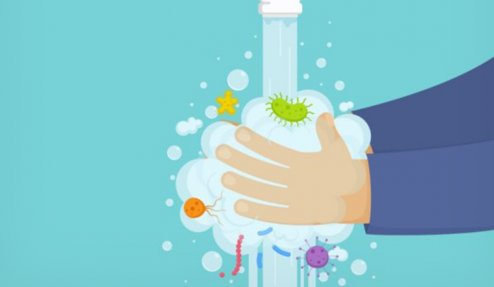 washing hands