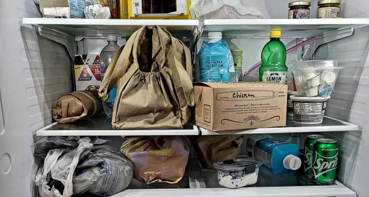 messy fridge