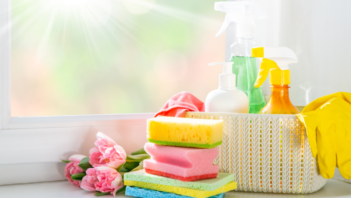 spring cleaning supplies